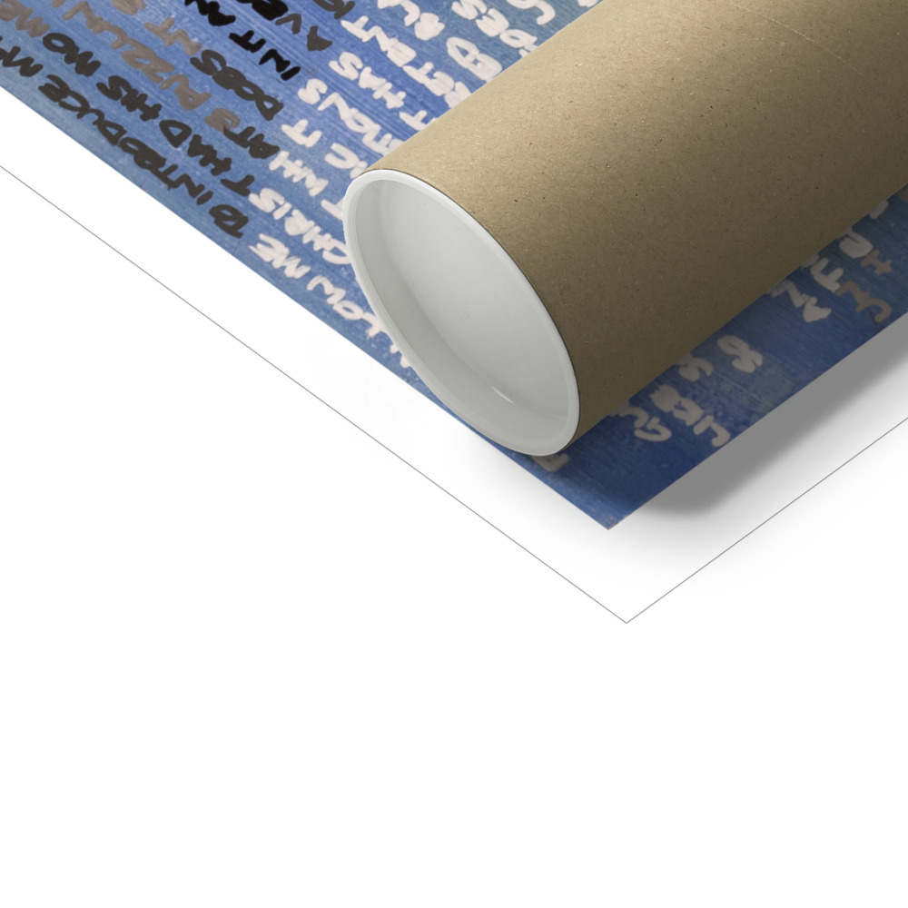 Mick Jagger & Keith Richards fine art print shipped in recyclable cardboard tube with compostable end caps