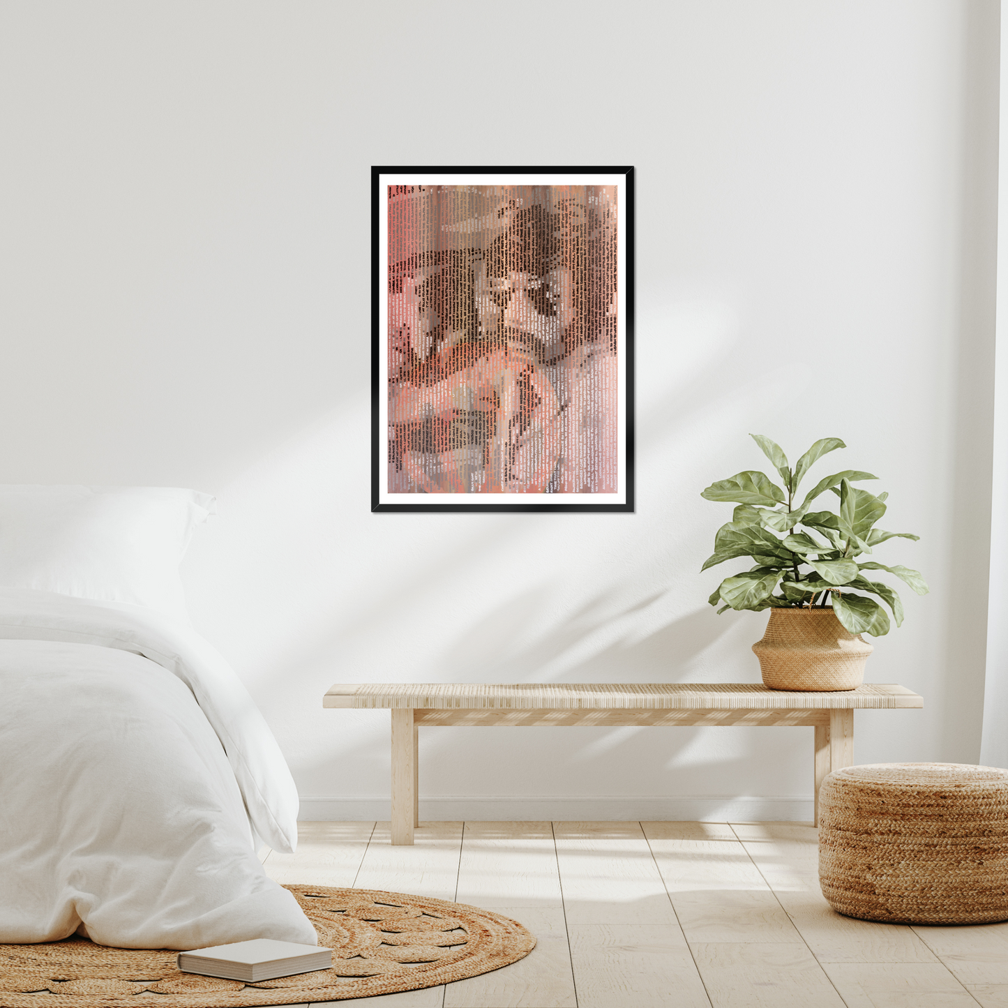 Beastie Boys handwritten portrait print by Jon Keysell in a modern interior