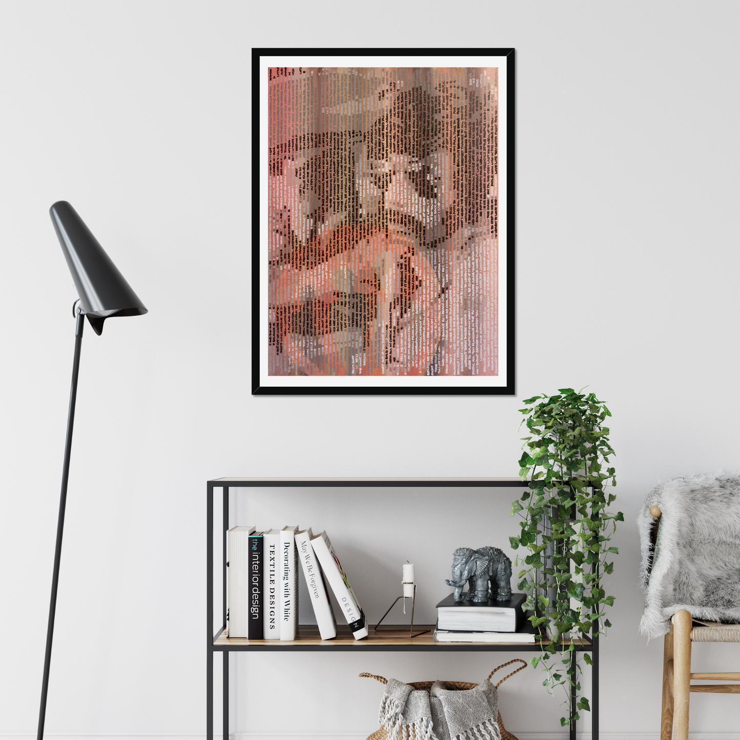 Beastie Boys fine art print by Jon Keysell shown in a contemporary room setting