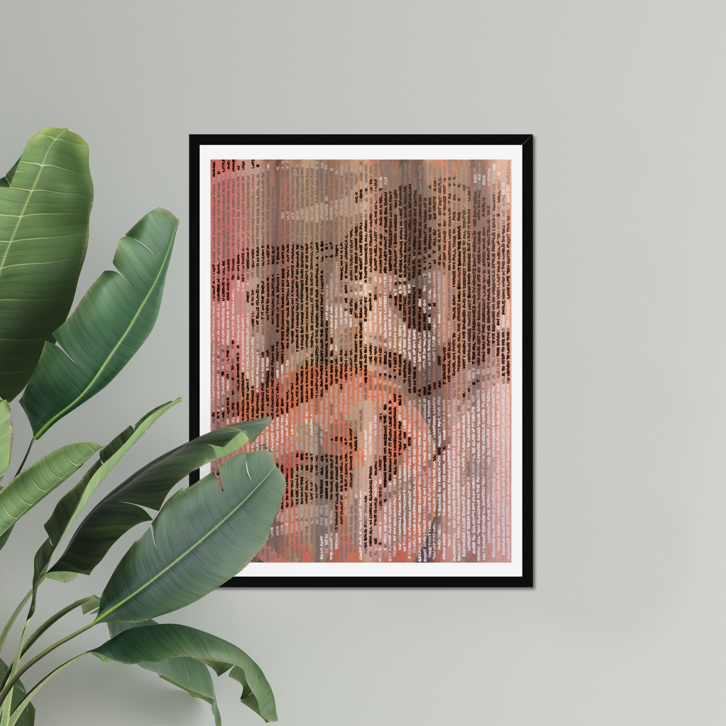 Beastie Boys portrait print by Jon Keysell displayed as wall art in a home